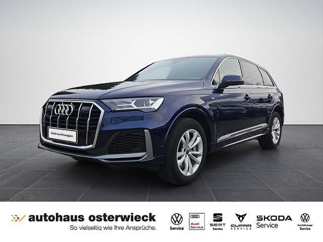 Navarablau metallic Gebraucht 2022 Audi Q7 S-Line SUV | 51.950 € (Superpreis) - Bild 1/4