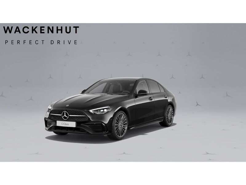 Obsidianschwarz metalliclack Gebraucht 2025 Mercedes C300 AMG Limousine | 52.900 € (Teuer) - Bild 1/4