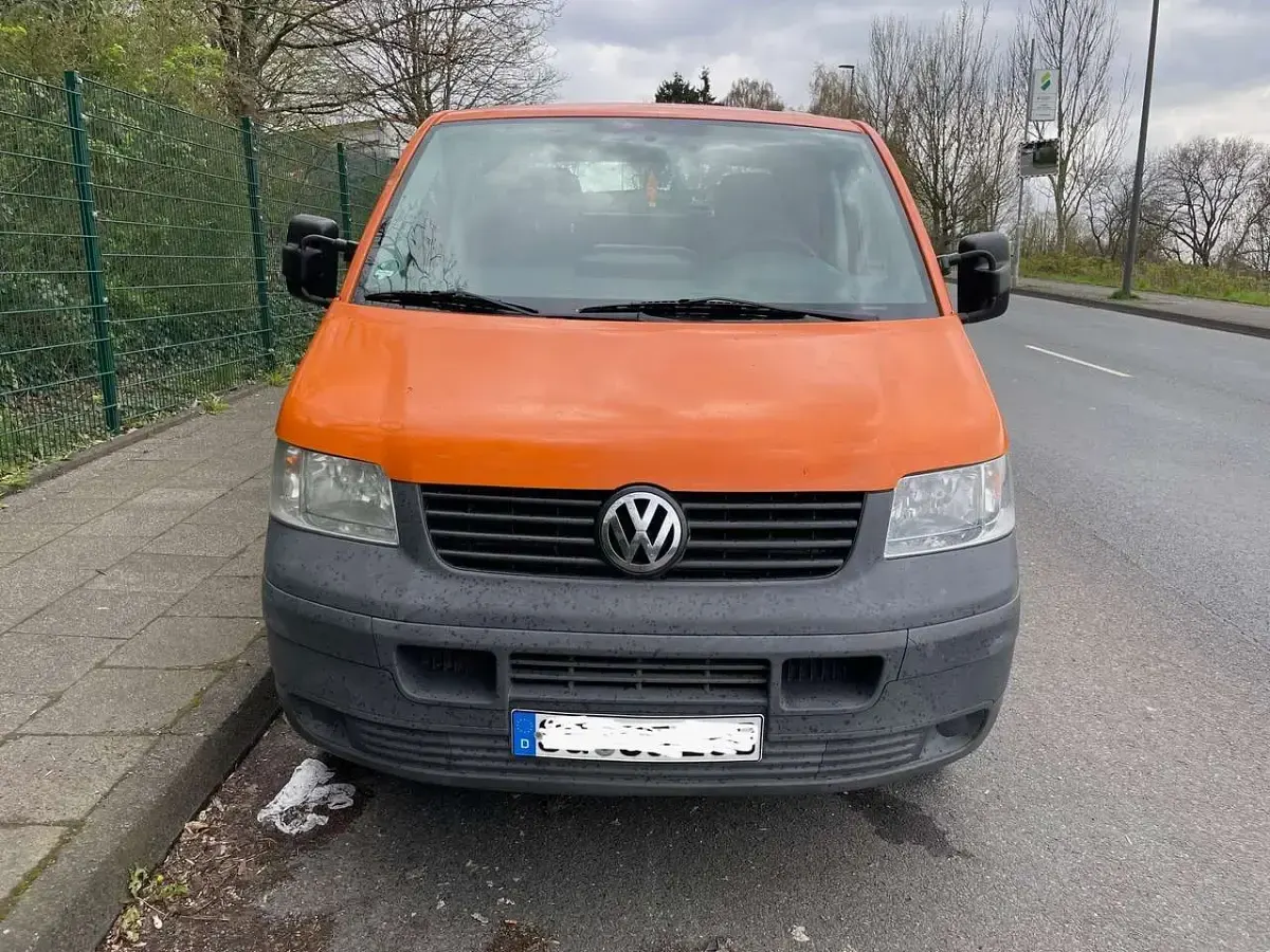 Usata VW Transporter 131 CV (96 kW) 2009 Arancione Furgone