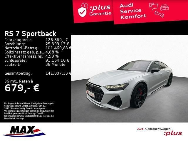 Gebraucht Audi RS7 Performance 630 PS (463 kW) 2025 Gletscherweiß metallic Kleinwagen