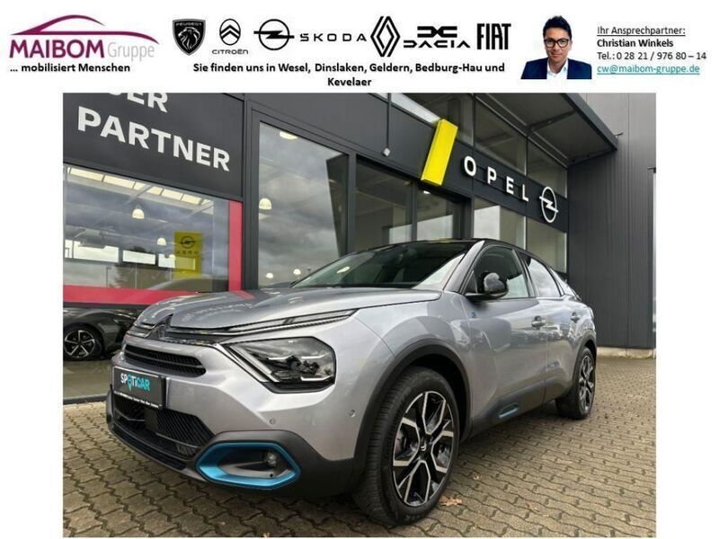 Hell blau metallic Gebraucht 2023 Citroën e-C4 Shine Limousine | 21.990 € (Guter Preis) - Bild 1/4