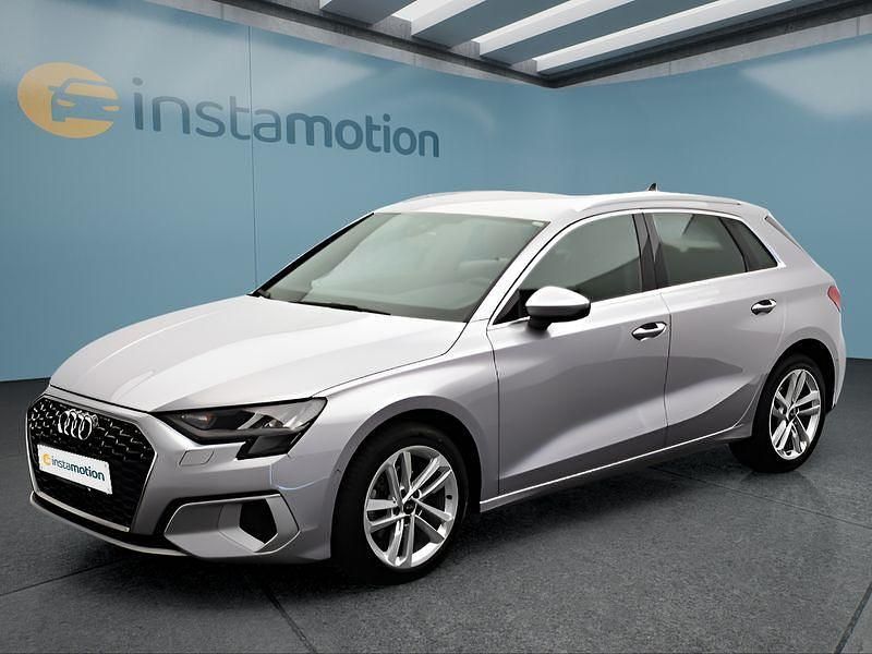 Silber Gebraucht 2021 Audi A3 Sportback Kleinwagen | 26.499 € (Fairer Preis) - Bild 1/4