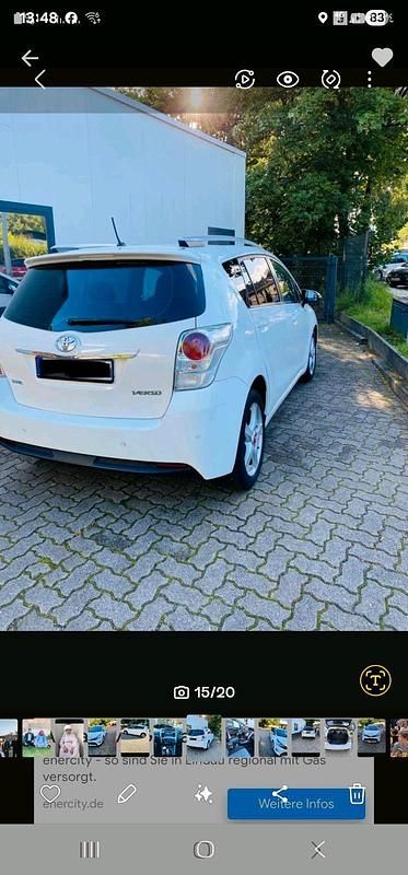 Weiß Gebraucht 2013 Toyota Verso Van / Kleinbus | 7.990 € - Bild 1/4