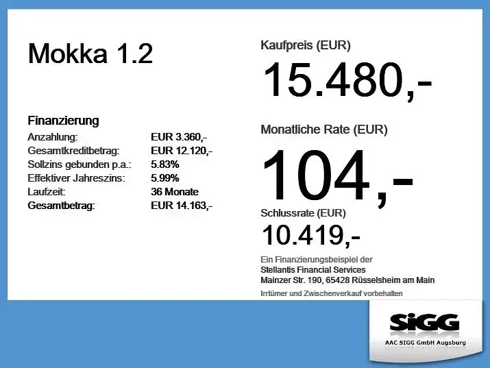 Usado Opel Mokka Elegance 131 HP (96 kW) 2022 Preto SUV