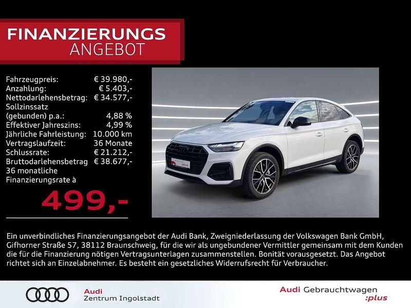 Weiß Gebraucht 2022 Audi Q5 Sportback S-Line SUV | 39.980 € (Guter Preis) - Bild 1/3