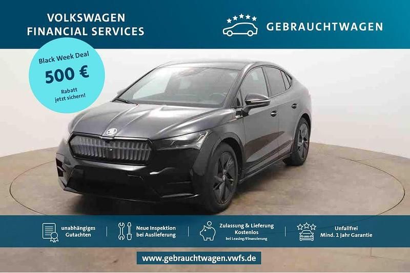 Schwarz Gebraucht 2022 Skoda Enyaq iV SUV | 35.469 € (Superpreis) - Bild 1/4
