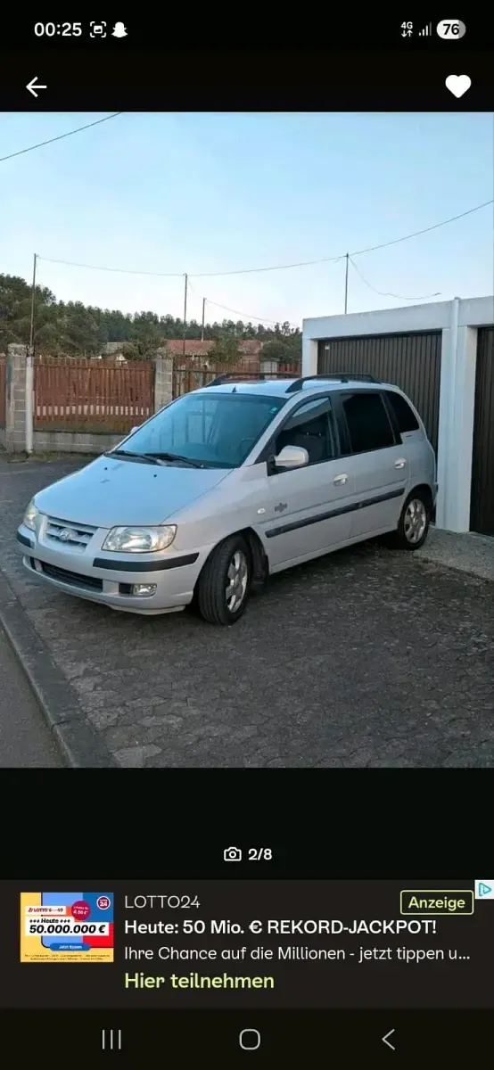 Gebraucht Hyundai Matrix 105 PS (77 kW) 2003 Silber Van / Kleinbus