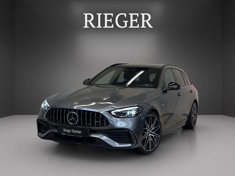 Metalliclack selenitgrau (metallic) Gebraucht 2023 Mercedes C43 AMG AMG Kombi | 56.887 € (Fairer Preis) - Bild 1/4