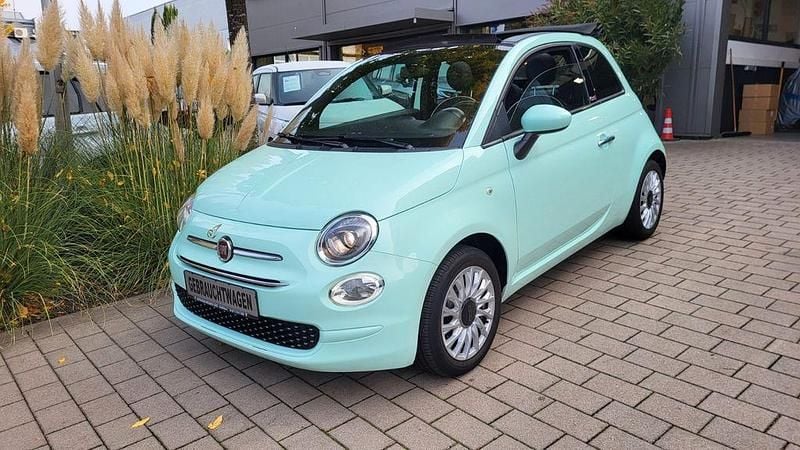 Grün Gebraucht 2019 Fiat 500 Lounge Cabrio | 9.890 € (Fairer Preis) - Bild 1/4