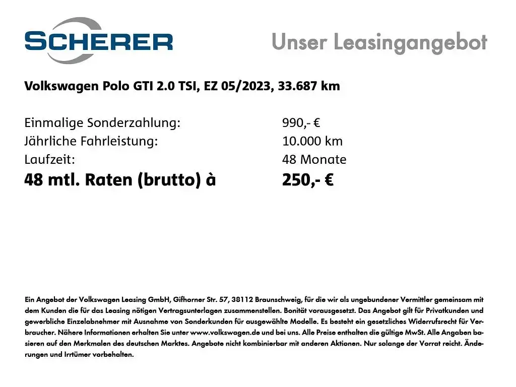 Gebraucht VW Polo Beats 207 PS (152 kW) 2023 Pure white Kleinwagen