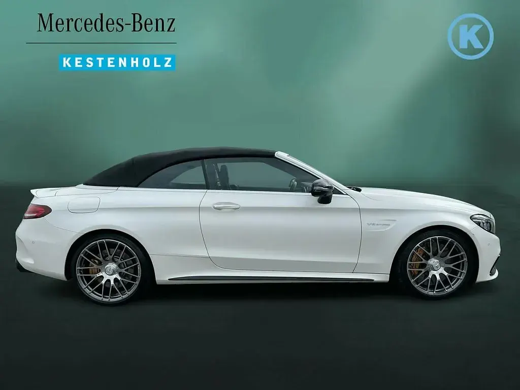 Gebraucht Mercedes C63S AMG AMG 510 PS (375 kW) 2021 Designo kaschmirweiß magno Cabrio