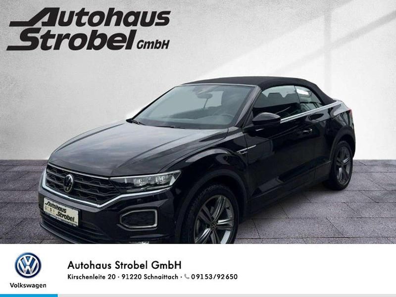 Deep black perleffekt (metallic) Gebraucht 2021 VW T-Roc Cabriolet R-line Cabrio | 29.990 € (Etwas zu teuer) - Bild 1/3