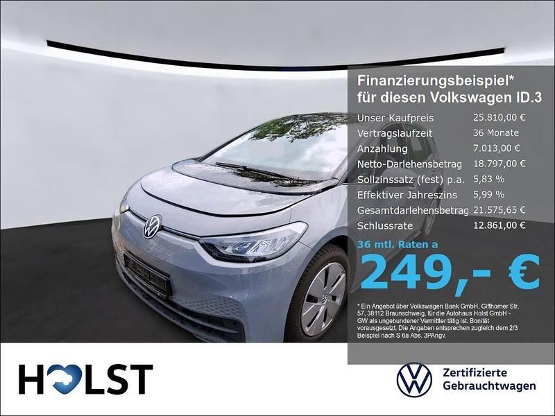 Grau Gebraucht 2023 VW ID.3 Pro Performance Kleinwagen | 25.810 € (Guter Preis) - Bild 1/4