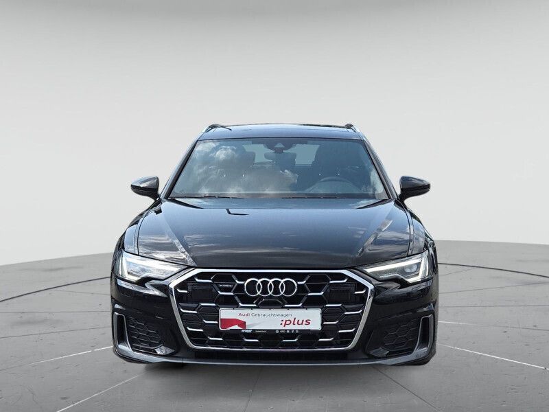 Mythosschwarz metallic Gebraucht 2024 Audi A6 S-Line Kombi | 52.880 € - Bild 1/4