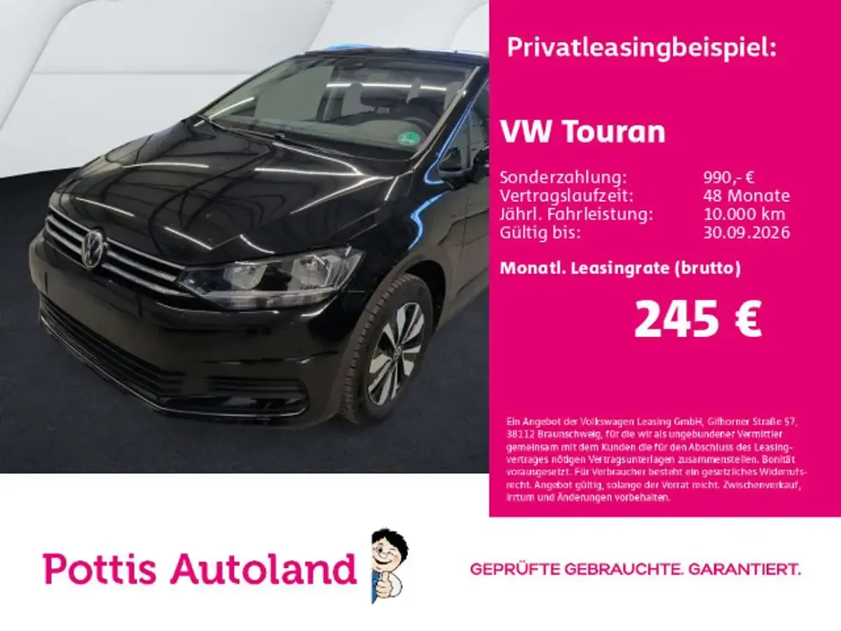 Gebraucht VW Touran Goal 150 PS (110 kW) 2025 Van / Kleinbus