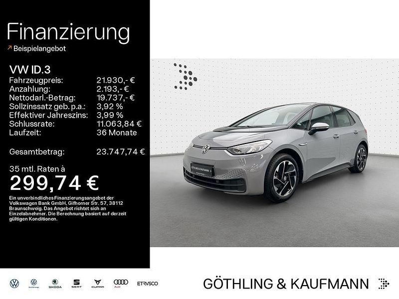 Grau Gebraucht 2022 VW ID.3 Pro Kleinwagen | 21.930 € (Guter Preis) - Bild 1/4