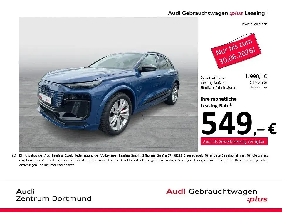 Gebraucht Audi Q6 e-tron S-Line 284 kW (387 PS) 2025 Blau SUV
