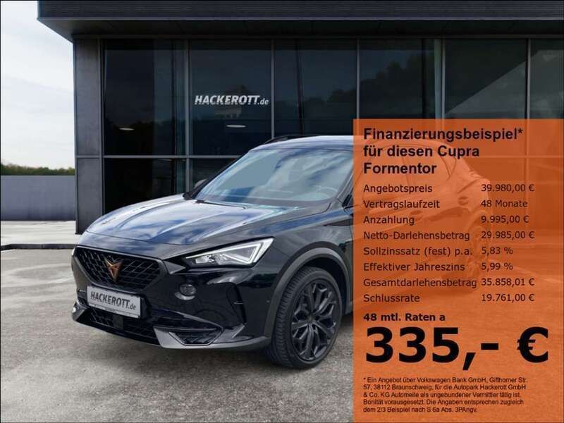Schwarz Gebraucht 2024 Cupra Formentor VZ SUV | 39.980 € (Teuer) - Bild 1/4