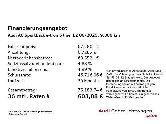 Gebraucht Audi e-tron Sportback Ambiente 210 kW (286 PS) 2025 Daytonagrau perleffekt SUV