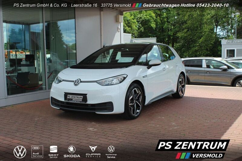 Weiß Gebraucht 2020 VW ID.3 Pro Performance Kleinwagen | 20.930 € (Guter Preis) - Bild 1/4