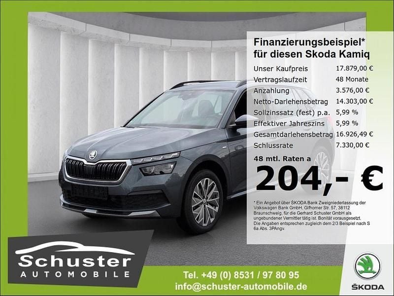 Grau Gebraucht 2021 Skoda Kamiq Clever SUV | 17.879 € (Guter Preis) - Bild 1/4