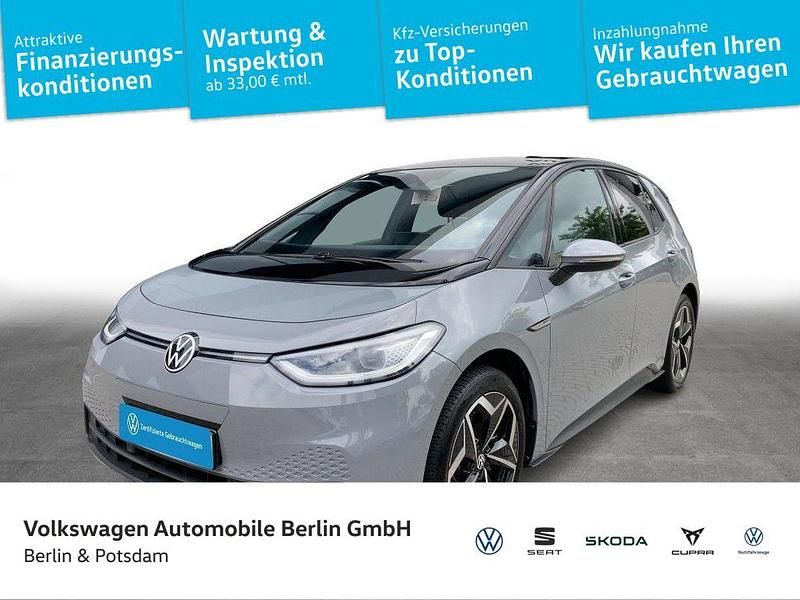 Mondsteingrau/schwarz Gebraucht 2021 VW ID.3 Pro Kleinwagen | 20.750 € (Fairer Preis) - Bild 1/4