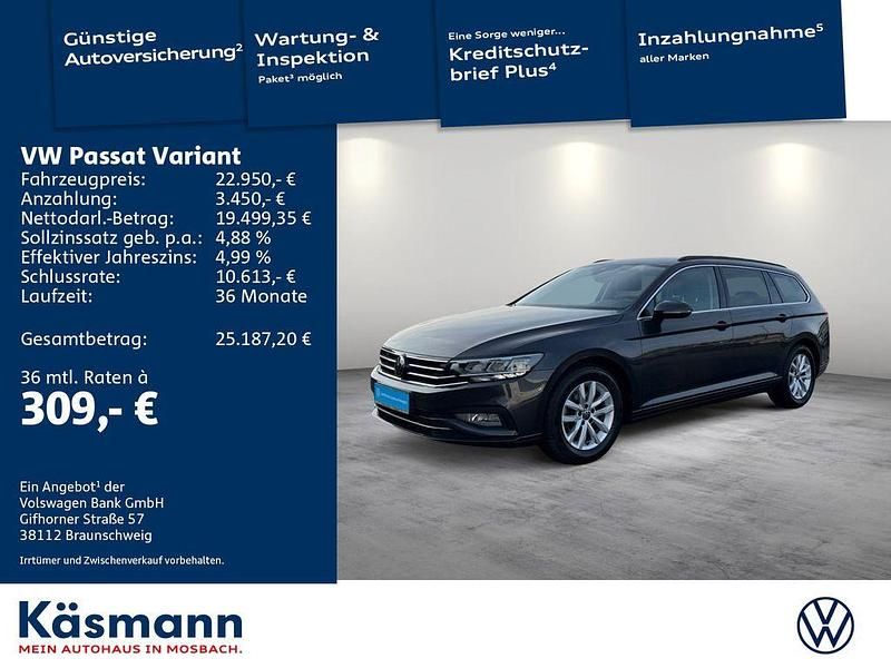 Gebraucht VW Passat Business 150 PS (110 kW) 2022 Mangangrau metallic Kombi