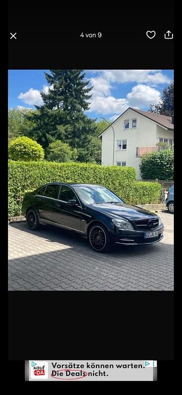 Schwarz Gebraucht 2010 Mercedes C350 Limousine | 6.600 € (Guter Preis) - Bild 1/4