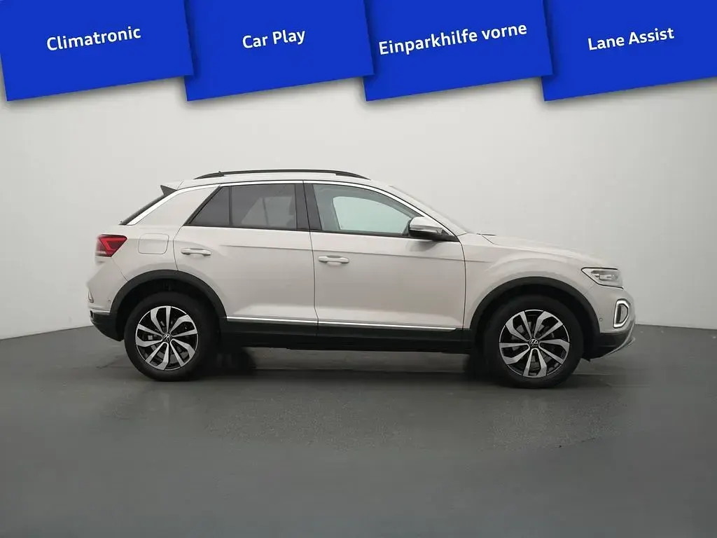 Gebraucht VW T-Roc Style 110 PS (80 kW) 2022 Schwarz / ascotgrau (metallic) SUV