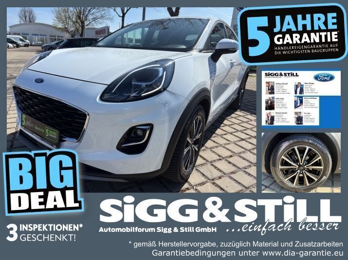 Frostweiß Gebraucht 2021 Ford Puma Titanium Limousine | 14.950 € (Superpreis) - Bild 1/4