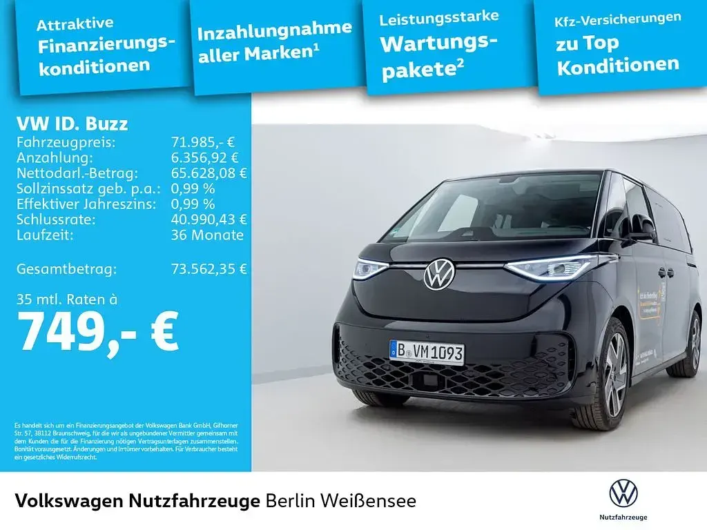 Gebraucht VW ID. Buzz Pro 210 kW (286 PS) 2026 Deep black perleffekt Van / Kleinbus