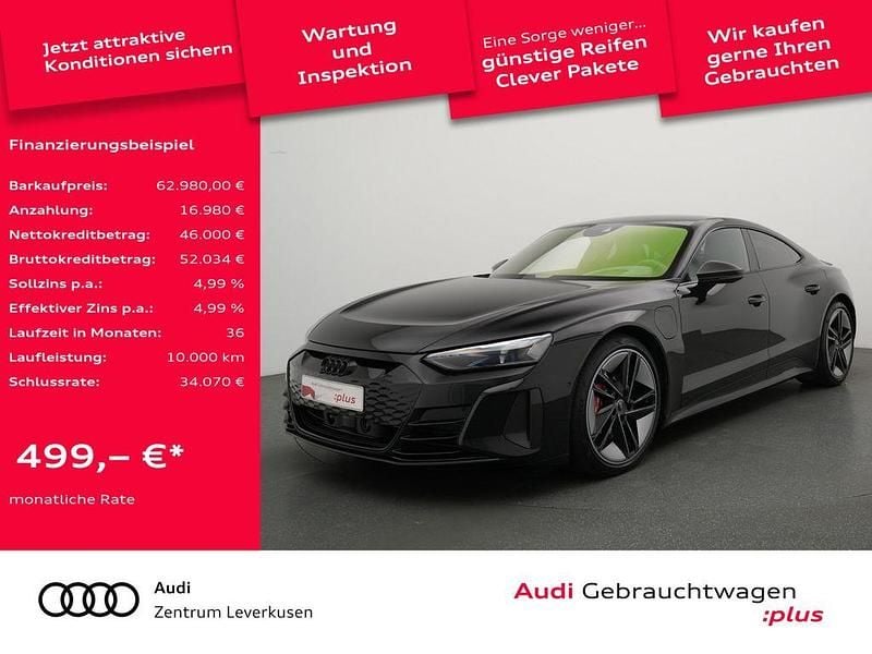 Mythosschwarz Gebraucht 2022 Audi e-tron GT quattro Sport Limousine | 62.980 € (Superpreis) - Bild 1/4
