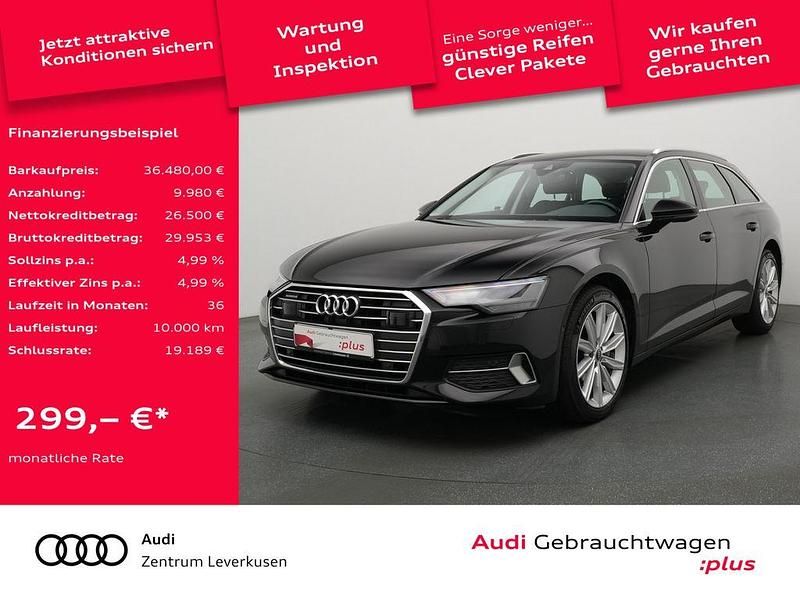 Mythosschwarz Gebraucht 2021 Audi A6 Sport Kombi | 36.480 € (Fairer Preis) - Bild 1/4