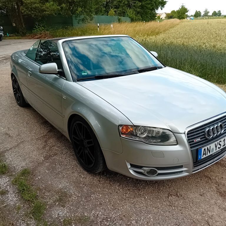 Silber Gebraucht 2007 Audi A4 Cabriolet S-Line Cabrio | 4.200 € (Guter Preis) - Bild 1/4