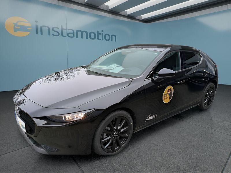 Schwarz Gebraucht 2024 Mazda 3 Limousine | 26.949 € (Superpreis) - Bild 1/4