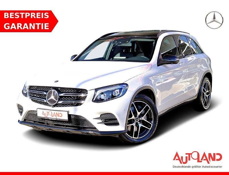 Weiß Gebraucht 2018 Mercedes GLC250 AMG line SUV | 31.990 € (Etwas zu teuer) - Bild 1/4