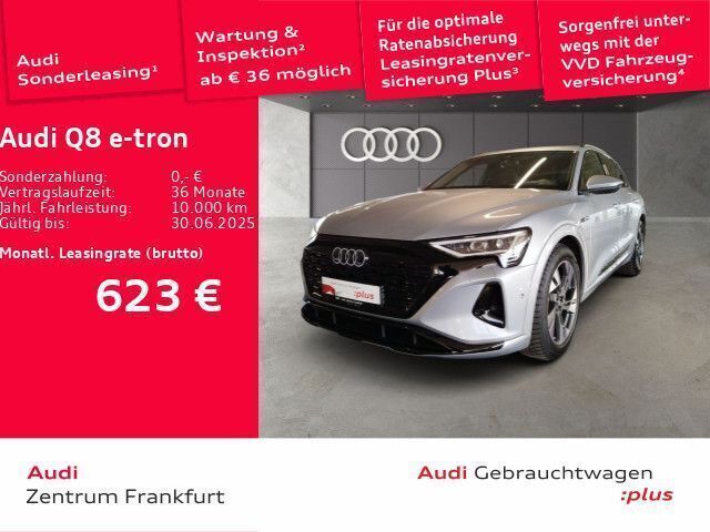 Florettsilber metallic Gebraucht 2024 Audi Q8 e-tron Advanced Plus SUV | 70.480 € - Bild 1/2