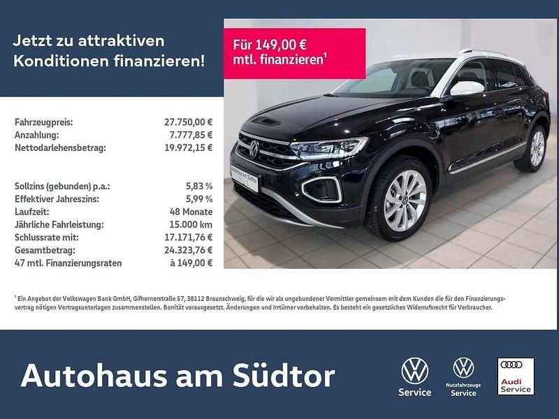 Gebraucht VW T-Roc Style 150 PS (110 kW) 2024 Deep black perleffekt/pure wh SUV