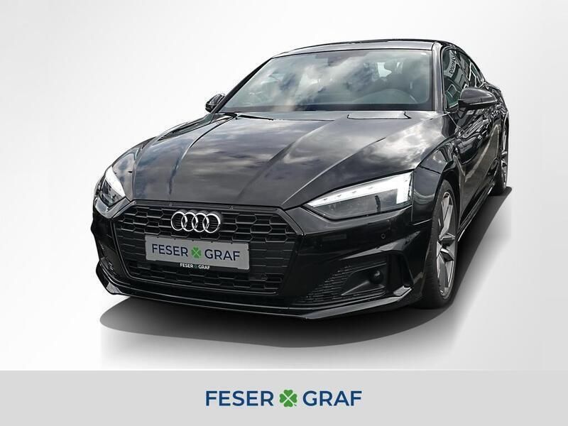 Mythosschwarz metallic Gebraucht 2021 Audi A5 Sportback Advanced Limousine | 35.840 € (Teuer) - Bild 1/4