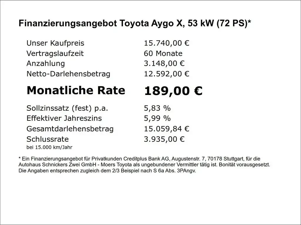 Gebraucht Toyota Aygo X Basis 72 PS (52 kW) 2025 1k3)/ black mica (209) (grau SUV