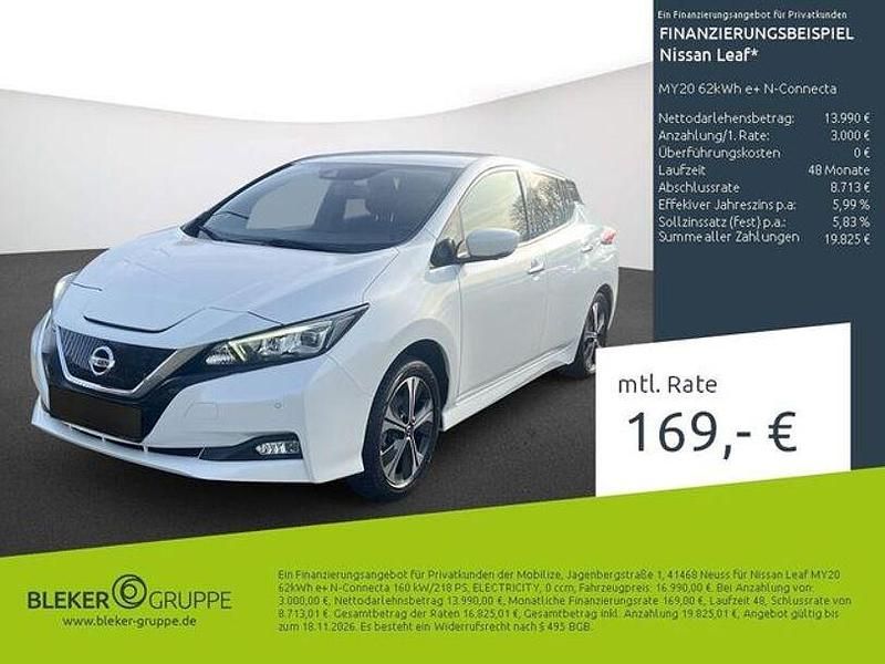 Brilliant white (m) Gebraucht 2021 Nissan Leaf N-Connecta Kleinwagen | 16.990 € (Guter Preis) - Bild 1/3