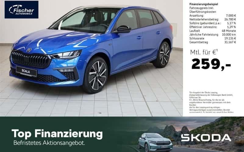Blau Neu 2025 Skoda Scala Tour Kleinwagen | 33.780 € - Bild 1/4
