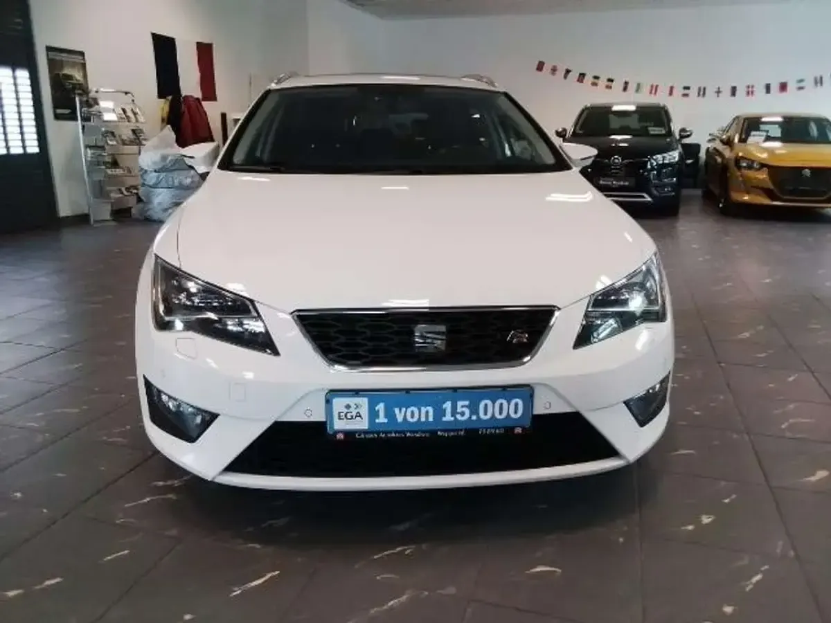 Brugt Seat Leon ST FR 150 HK (110 kW) 2016 Hvid Stationcar