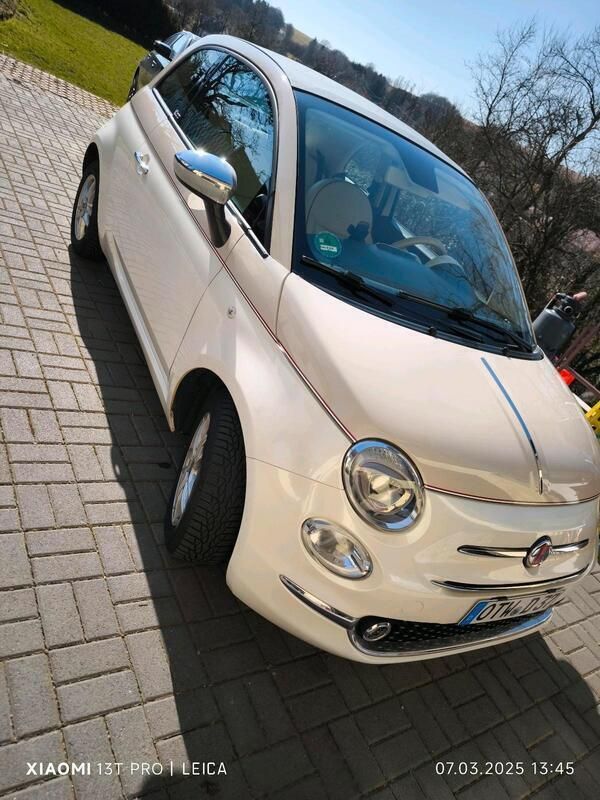 Weiß Gebraucht 2017 Fiat 500C Anniversary Cabrio | 13.500 € (Teuer) - Bild 1/4