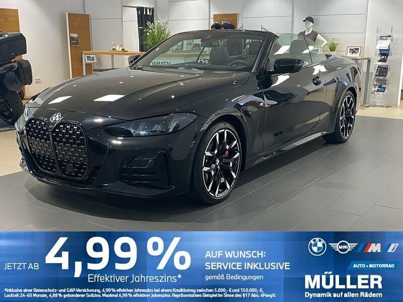Saphirschwarz metallic Neu 2025 BMW 420 M Sport Cabrio | 61.999 € (Guter Preis) - Bild 1/4