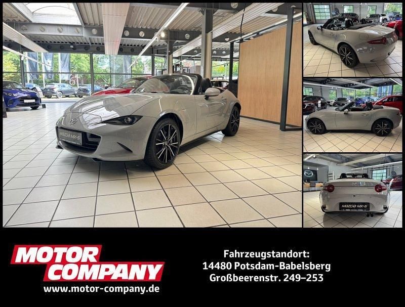 Grau Neu 2024 Mazda MX5 Exclusive-Line Cabrio | 34.800 € - Bild 1/4