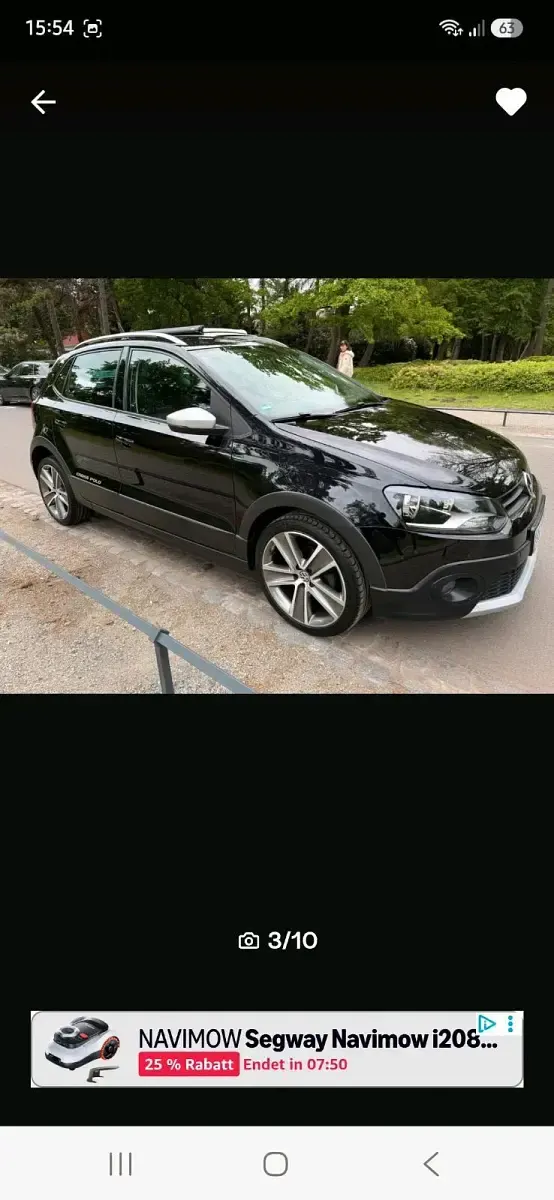 Gebraucht VW Polo Cross 69 PS (50 kW) 2011 Schwarz Kleinwagen