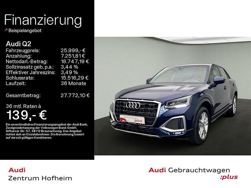 Navarrablau metallic Gebraucht 2024 Audi Q2 Advanced Plus SUV | 24.999 € (Fairer Preis) - Bild 1/4