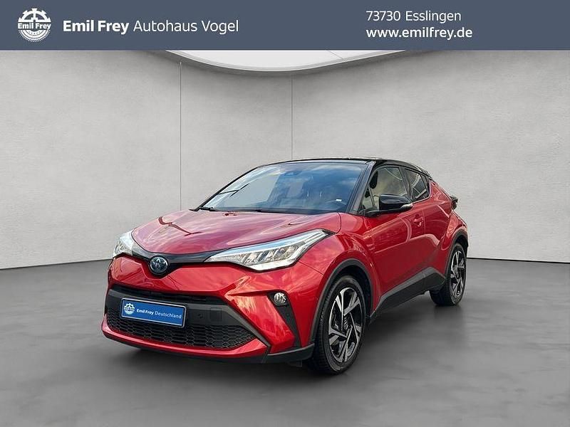 Karminarot metallic / dach schwarz Gebraucht 2022 Toyota C-HR Team SUV | 24.370 € (Fairer Preis) - Bild 1/4
