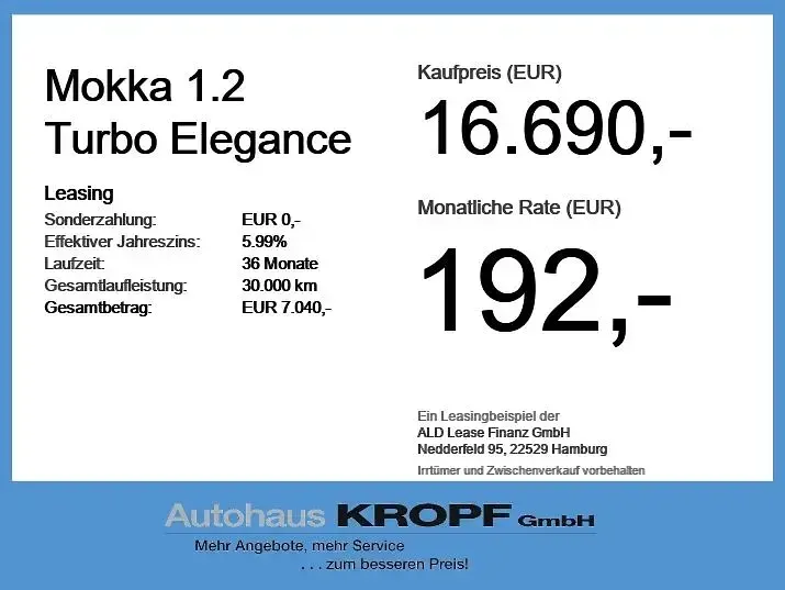 Gebraucht Opel Mokka Elegance 101 PS (74 kW) 2023 Diamant schwarz/karbon schwarz SUV